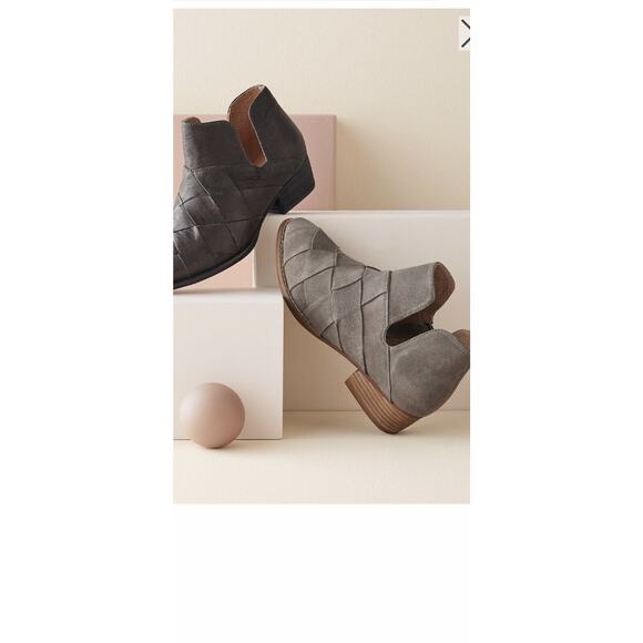 Seychelles Garnet Hill Seychelles Woven Ankle Bootie Boots Womens Size 9 Gray - Picture 1 of 8